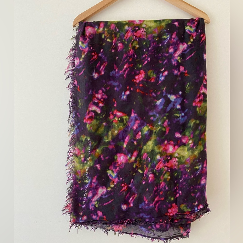 Marc Jacob’s soft cotton scarf multi flower colours